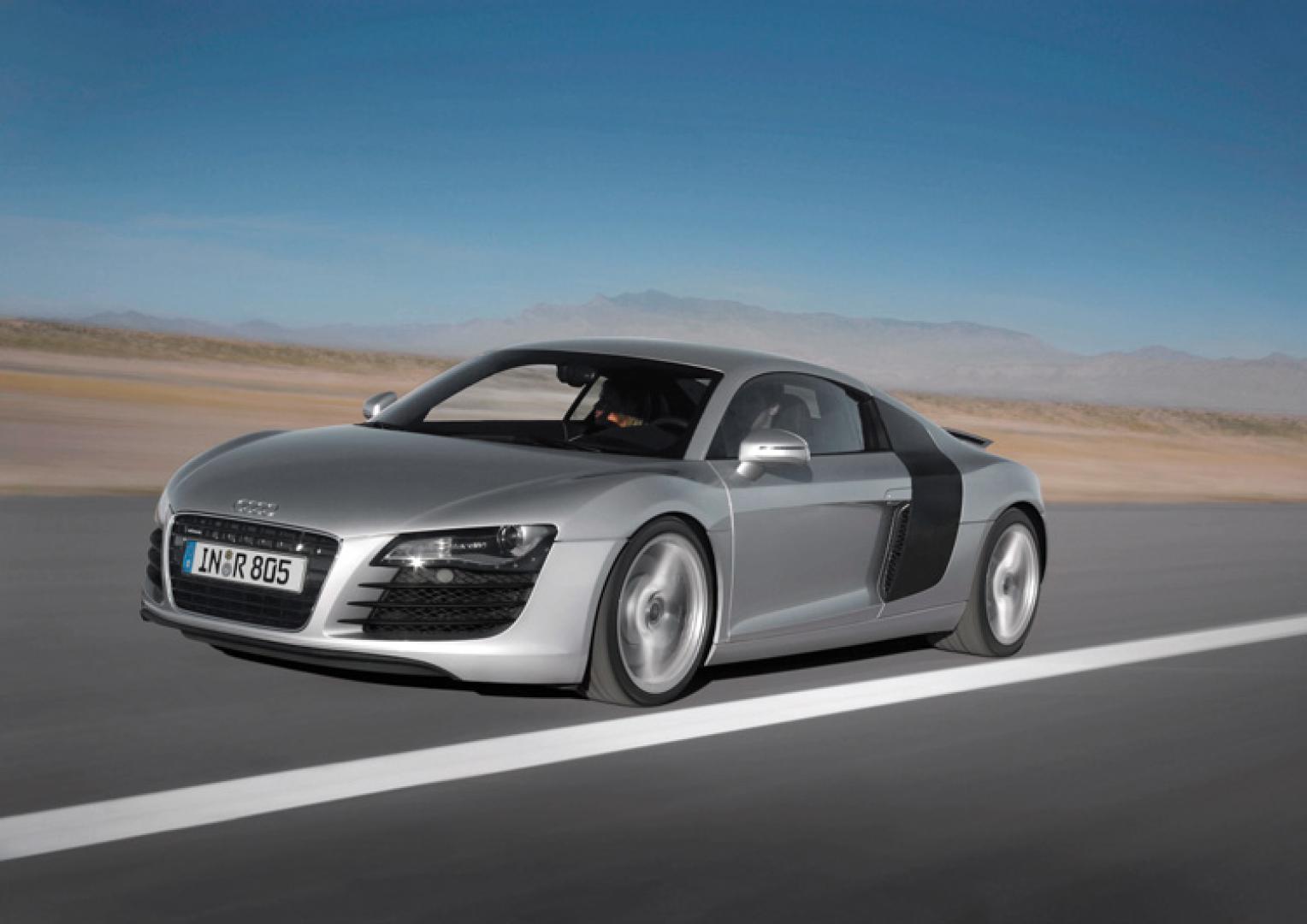 2010 Gray /Black Audi R8 (WUAAUAFG5AN) with an 8 Cylinder Engine engine, 6-speed R tronic automatic transmission -inc: "shift-by-wire" technology, automatic & sport modes transmission, located at 6855 Stone Dr, Las Vegas, NV, 89110, (832) 726-6080, 36.171677, -115.022240 - Photo#0